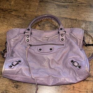 Balenciaga Purple City Bag